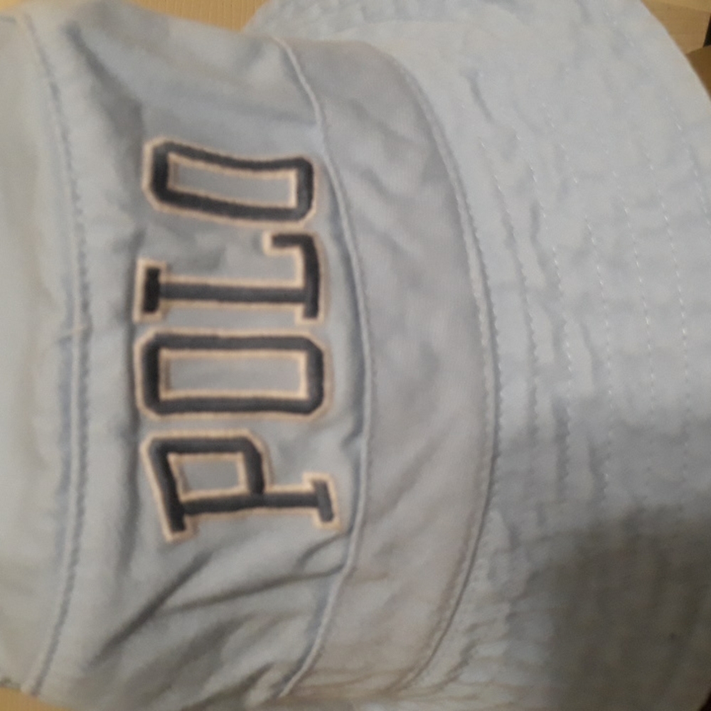 NWT Polo Ralph Lauren Beach Polo Spell-out Bucket Hat - Blue - Picture 8 of 12